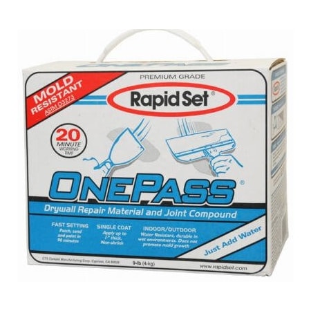 Rapid Set 70020009 9Lb Box One Pass Wall Repair & Joint Compound